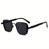 Retro Fashion Punk Steam Style Glasses, Square Metal Frame Men's and Women's Glasses, Party Decorative Eyewear