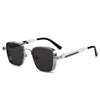 Retro Fashion Punk Steam Style Glasses, Square Metal Frame Men's and Women's Glasses, Party Decorative Eyewear