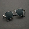 Retro Fashion Punk Steam Style Glasses, Square Metal Frame Men's and Women's Glasses, Party Decorative Eyewear